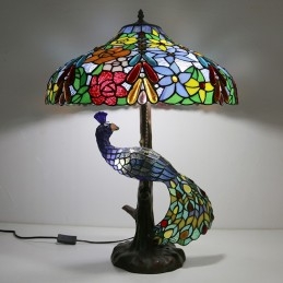 Kolorowa witrażowa lampa...